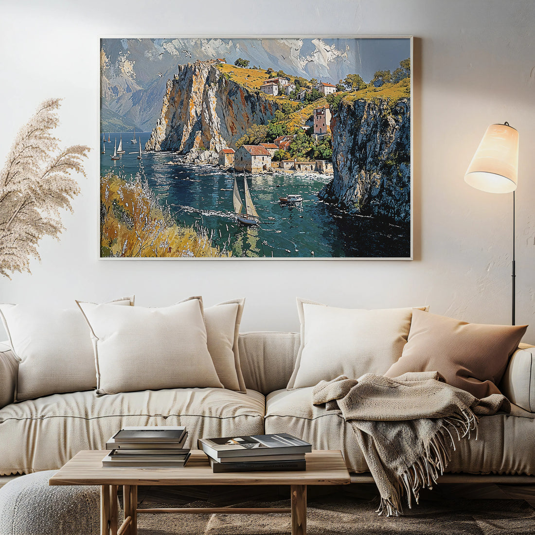 Golden Cliffs - Art Academi - Canvas