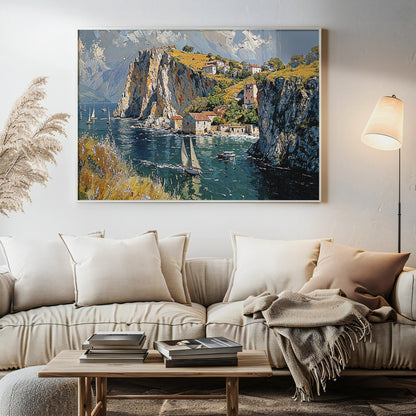 Golden Cliffs - Art Academi - Canvas