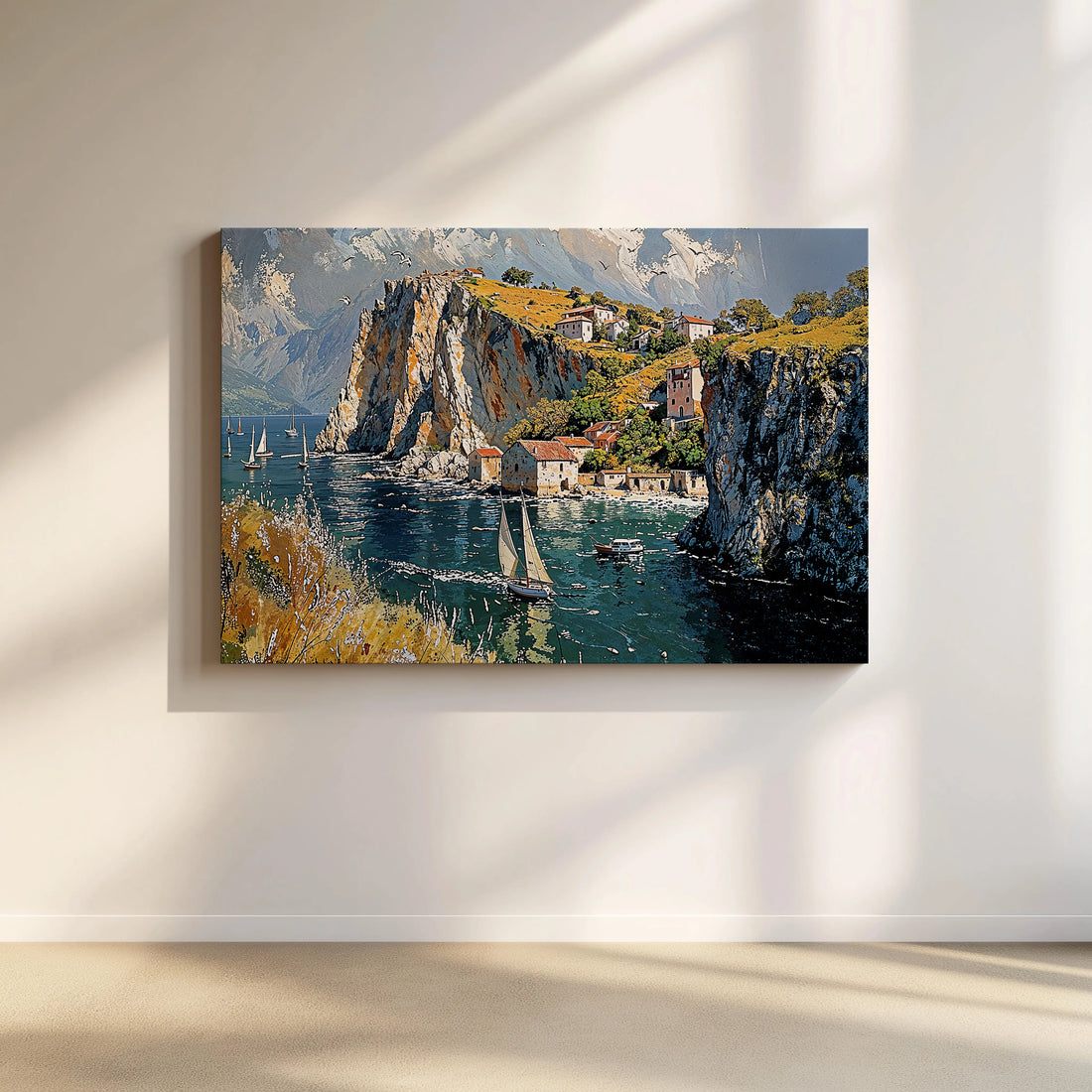 Golden Cliffs - Art Academi - Canvas