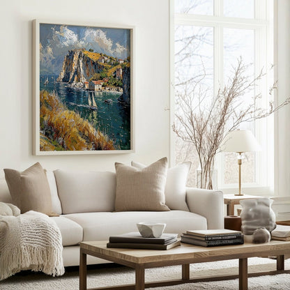 Golden Cliffs - Art Academi - Poster