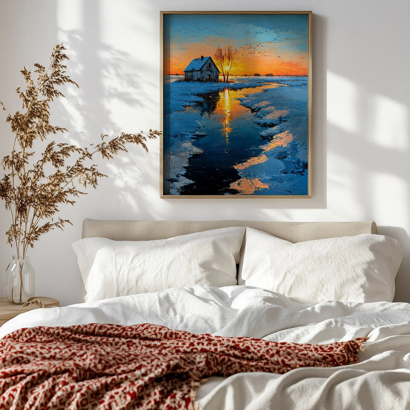 Artwork in Reflective Corner