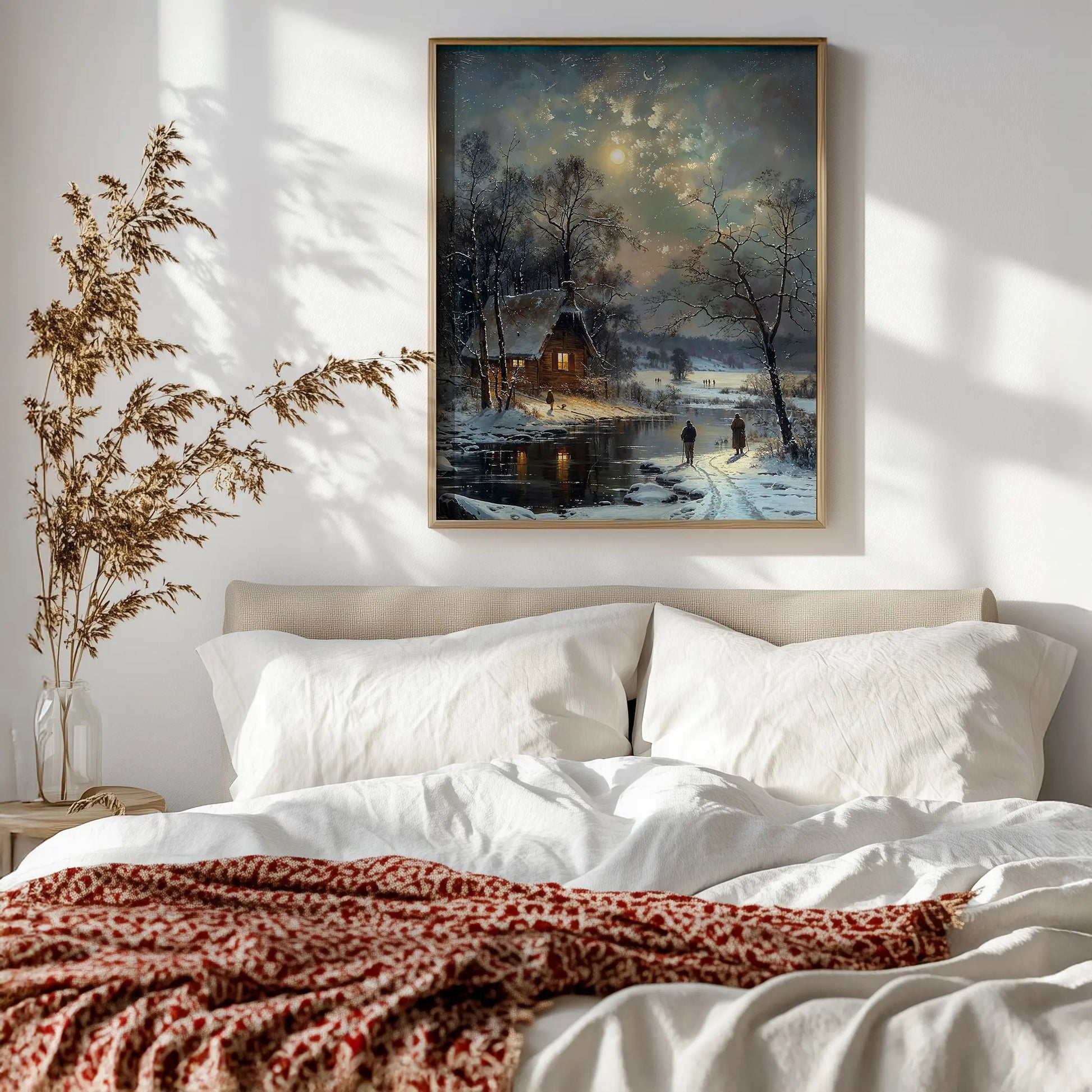 Valley of Winter Moon - Art Academi - Canvas