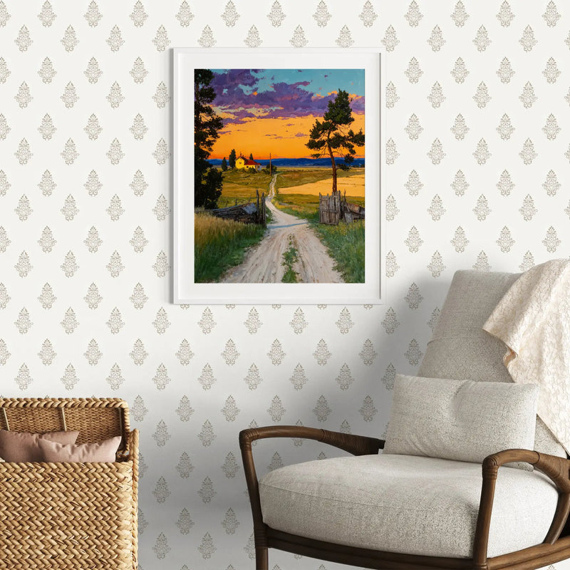 Artwork in Reflective Corner