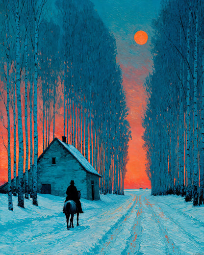 Crimson Moon - Art Academi - Poster