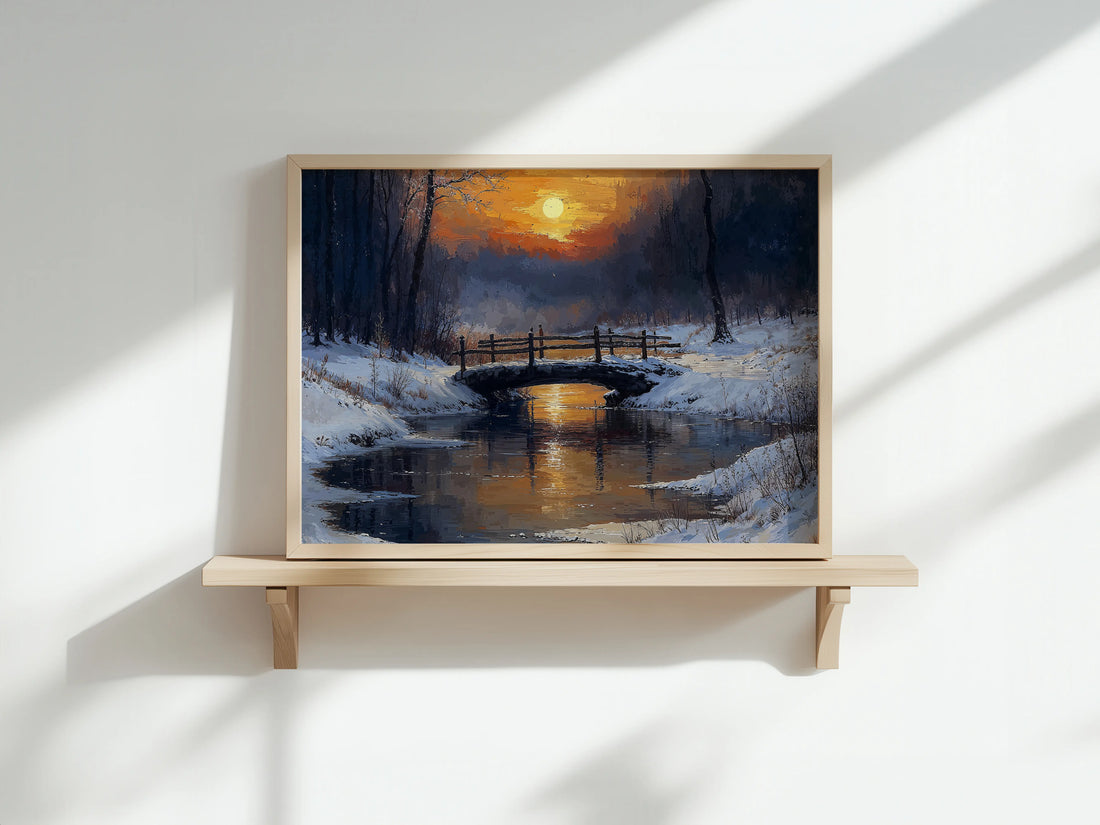 Sunset Bridge - Art Academi - Poster