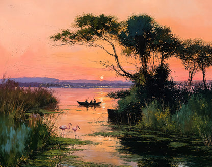 Cranes ⌐ - Art Academi - Canvas