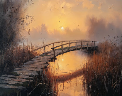 Bridge to Sunset - Art Academi - Canvas