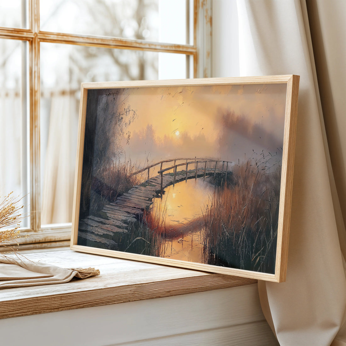 Bridge to Sunset - Art Academi - Canvas