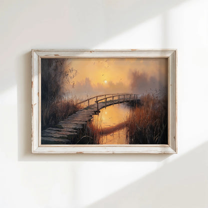 Bridge to Sunset - Art Academi - Canvas
