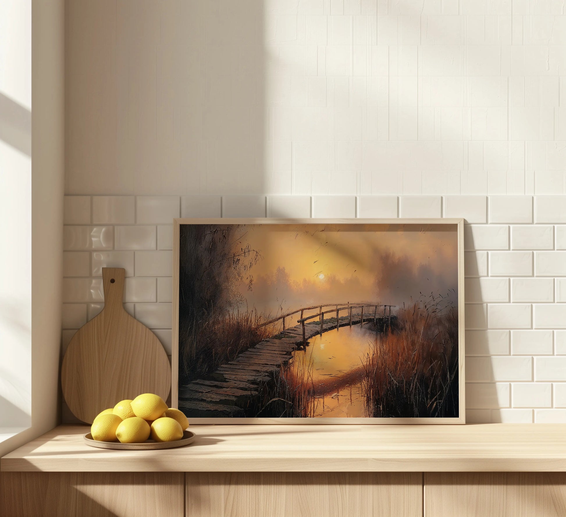 Bridge to Sunset - Art Academi - Poster