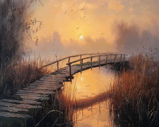 Bridge to Sunset - Art Academi - Poster