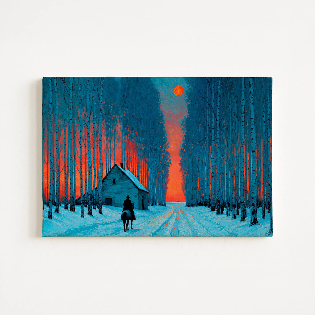 Crimson Moon Landscape