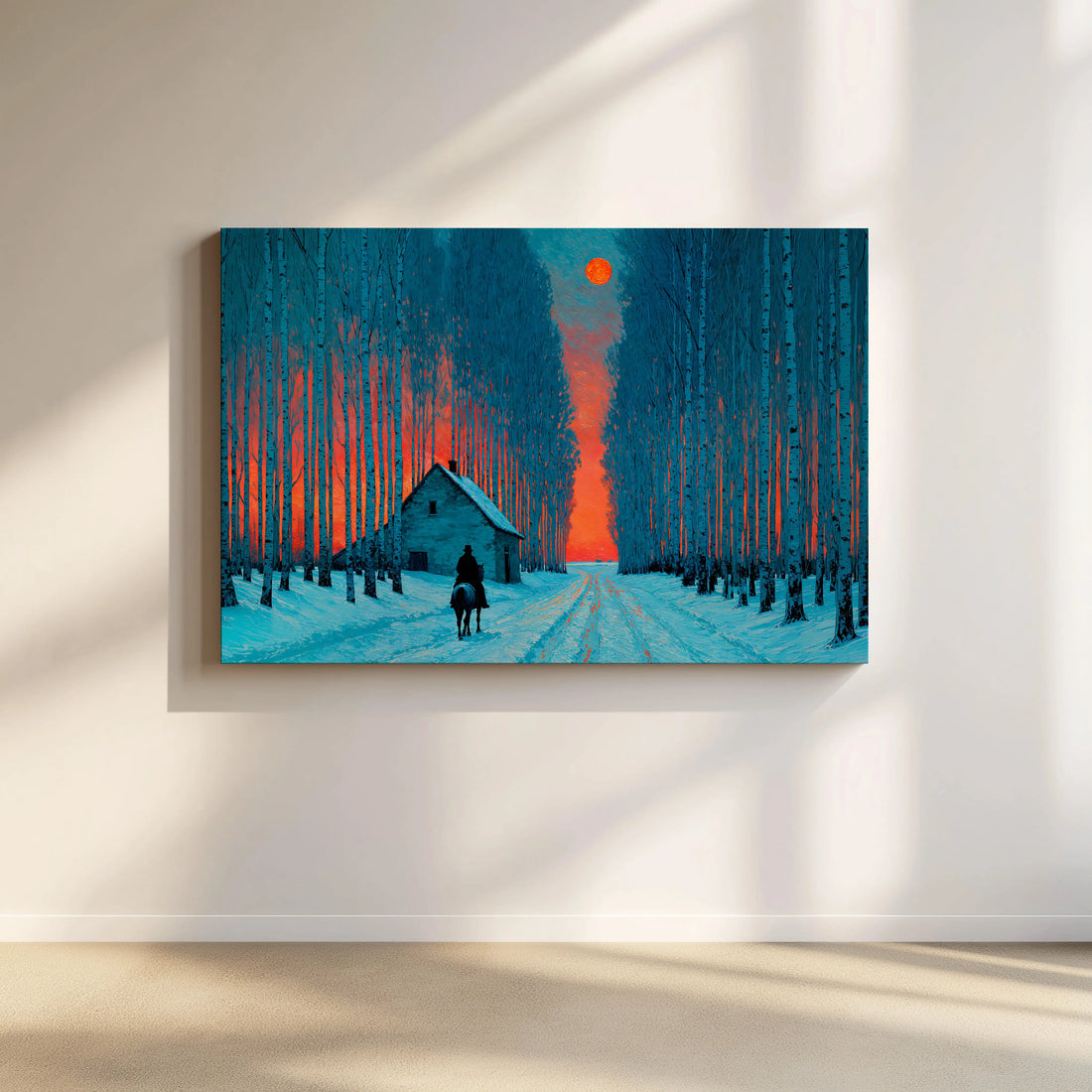 Crimson Moon Landscape