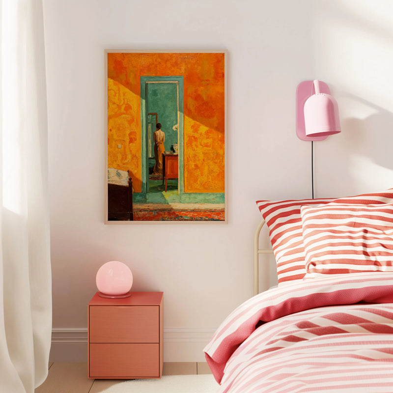 Artwork in Reflective Corner