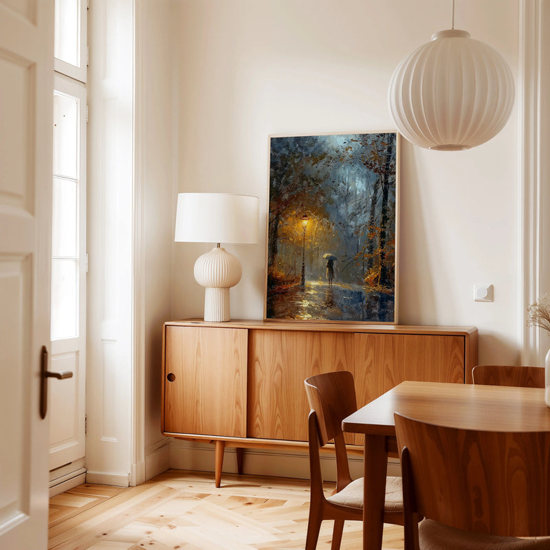 Artwork in Reflective Corner