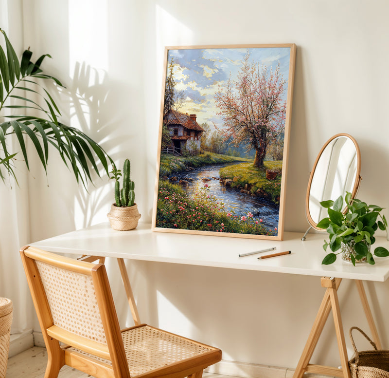 Artwork in Reflective Corner