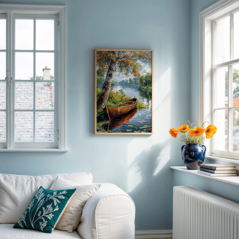 Artwork in Reflective Corner
