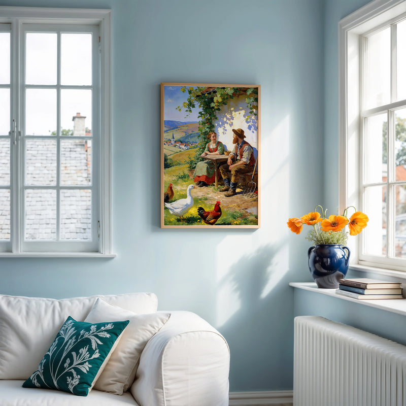 Artwork in Reflective Corner