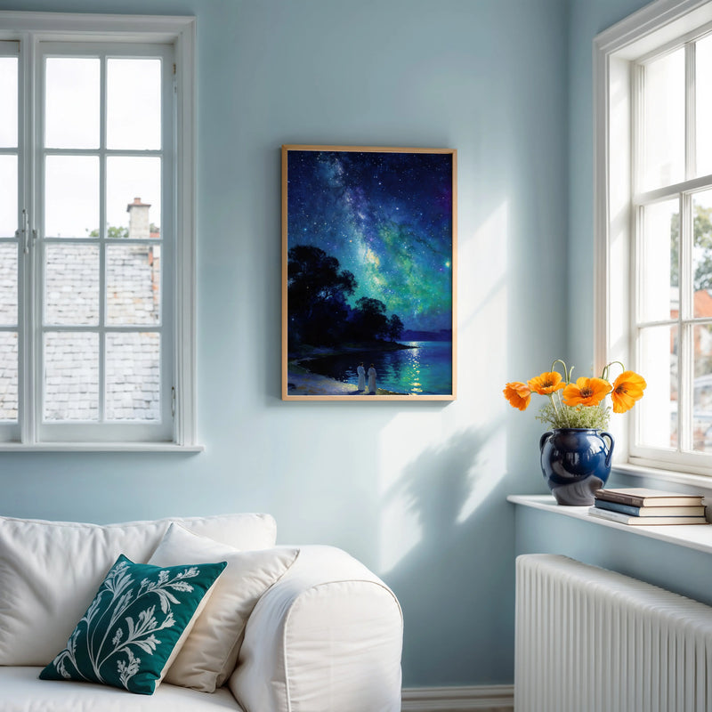 Artwork in Reflective Corner