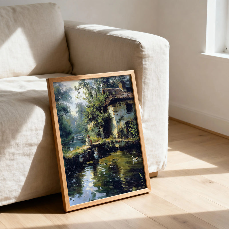 By the Stone Bridge Fine Art Print Detail