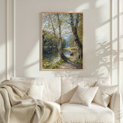Through Birches - Art Academi - Poster
