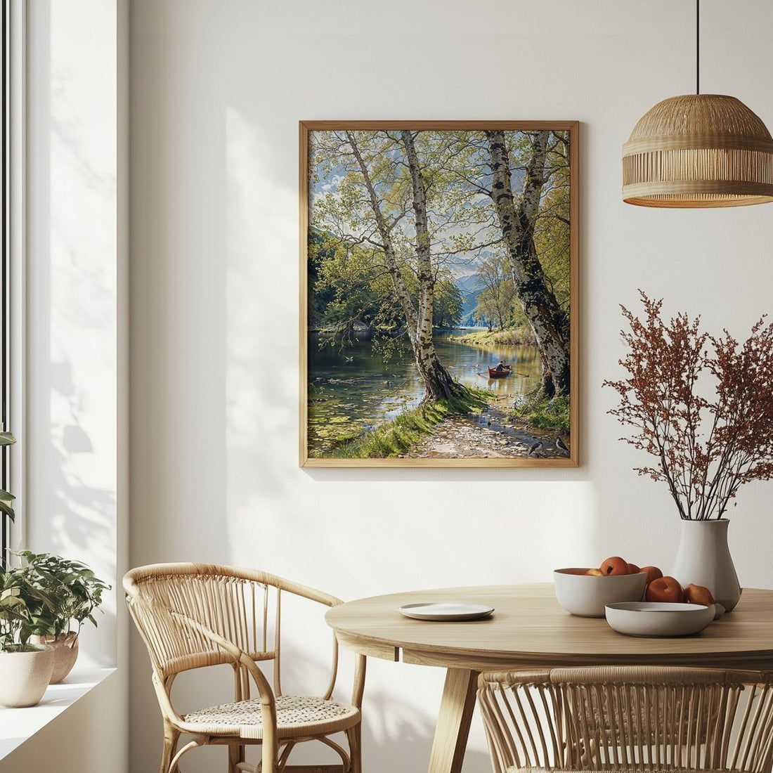Through Birches - Art Academi - Poster
