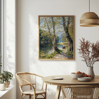Through Birches - Art Academi - Poster
