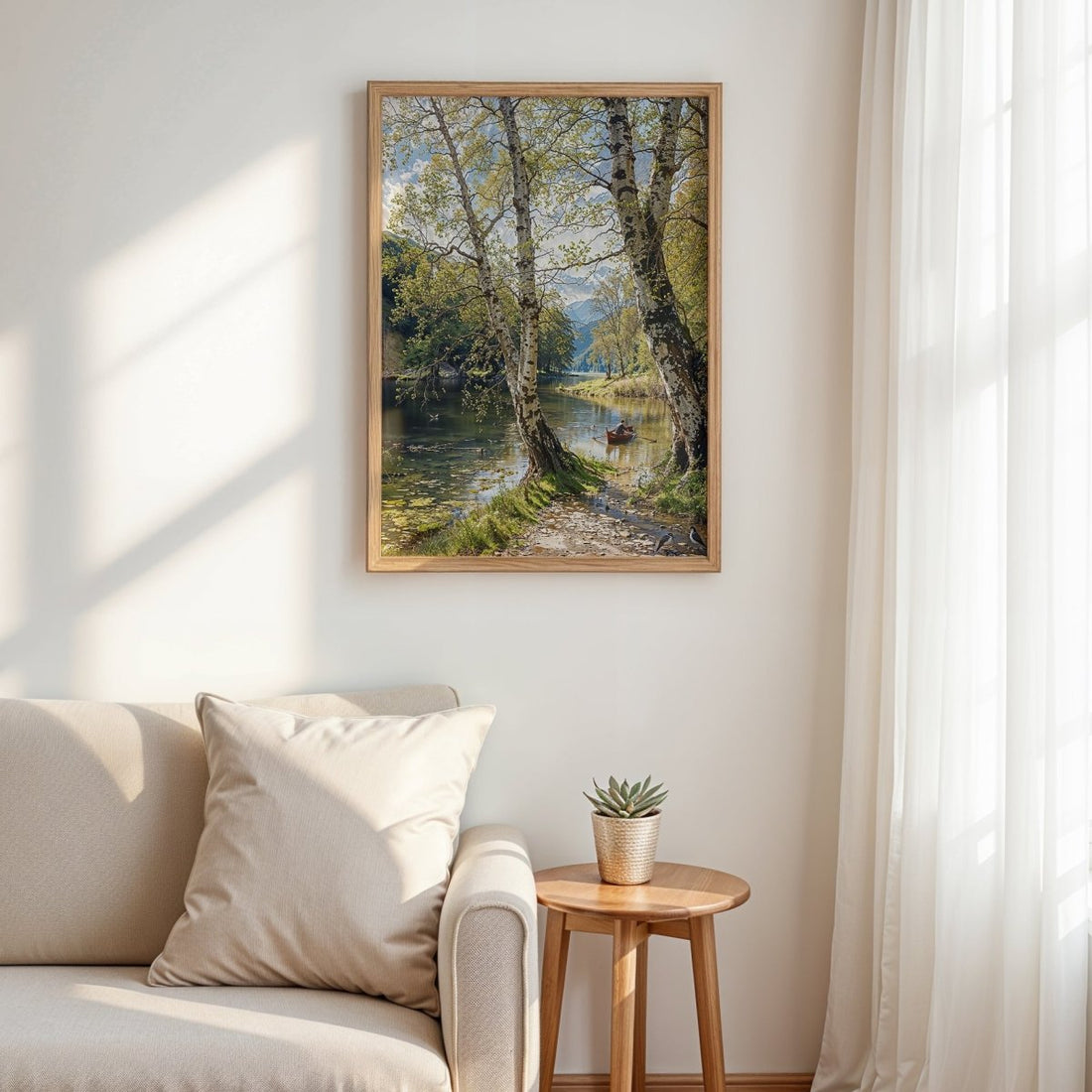 Through Birches* - Art Academi - Digital Artwork