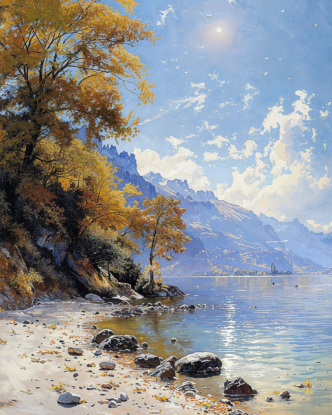 Golden Shoreline - Art Academi - Poster