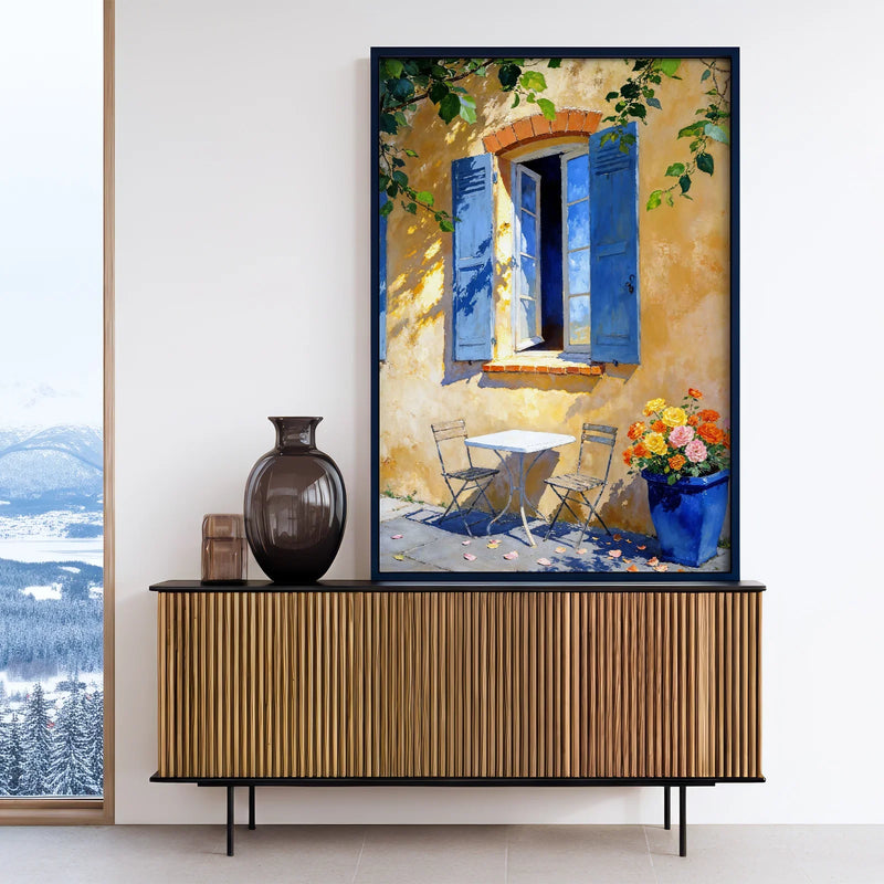 Artwork in Reflective Corner