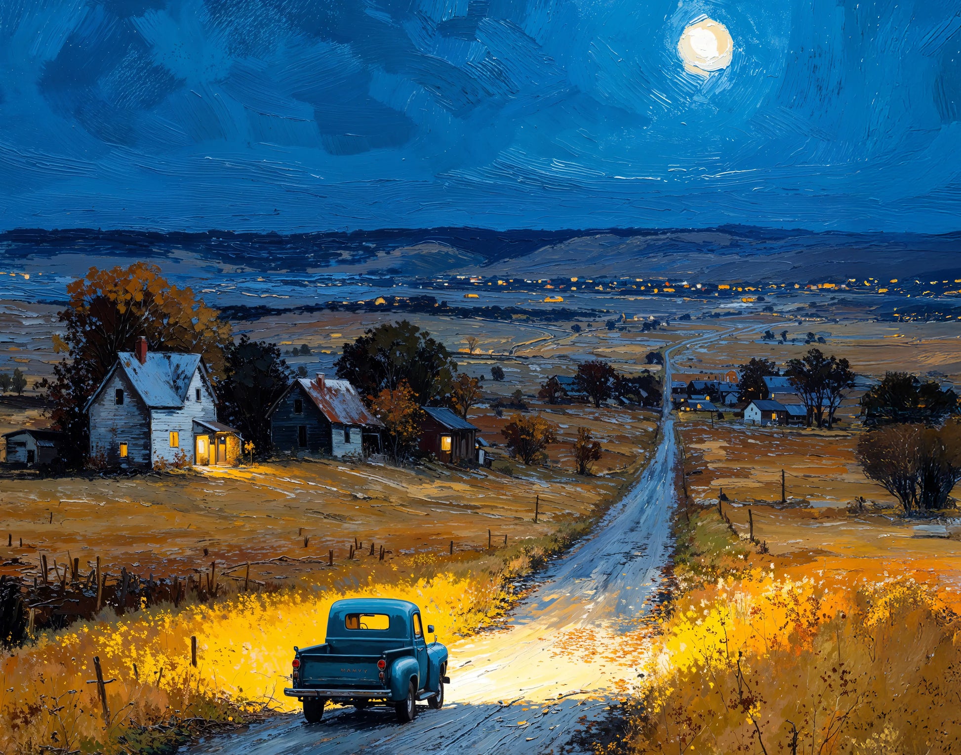 Nebraska’s Moonlight - Art Academi - Canvas