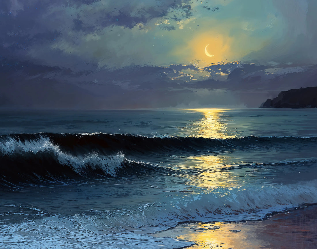 Crescent Moon - Art Academi - Canvas