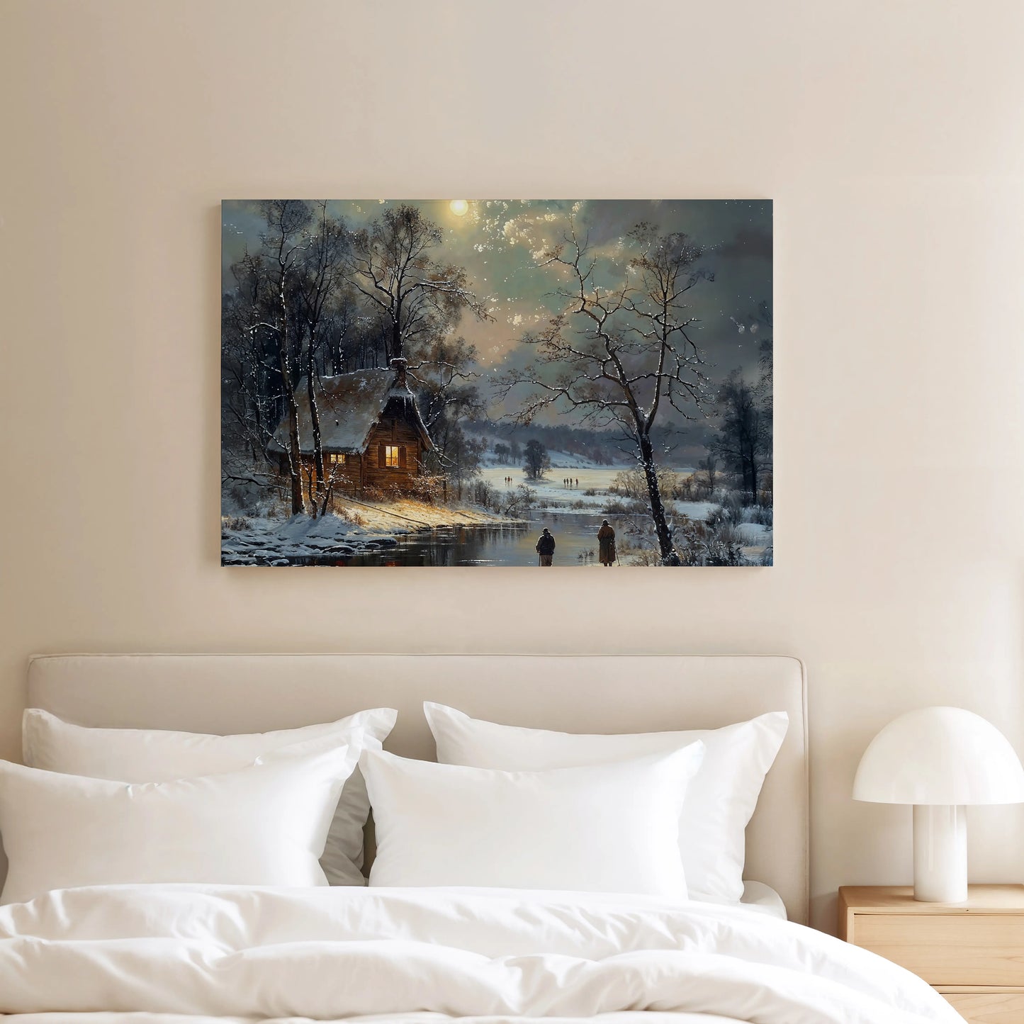 Valley of Winter Moon - Art Academi - Canvas