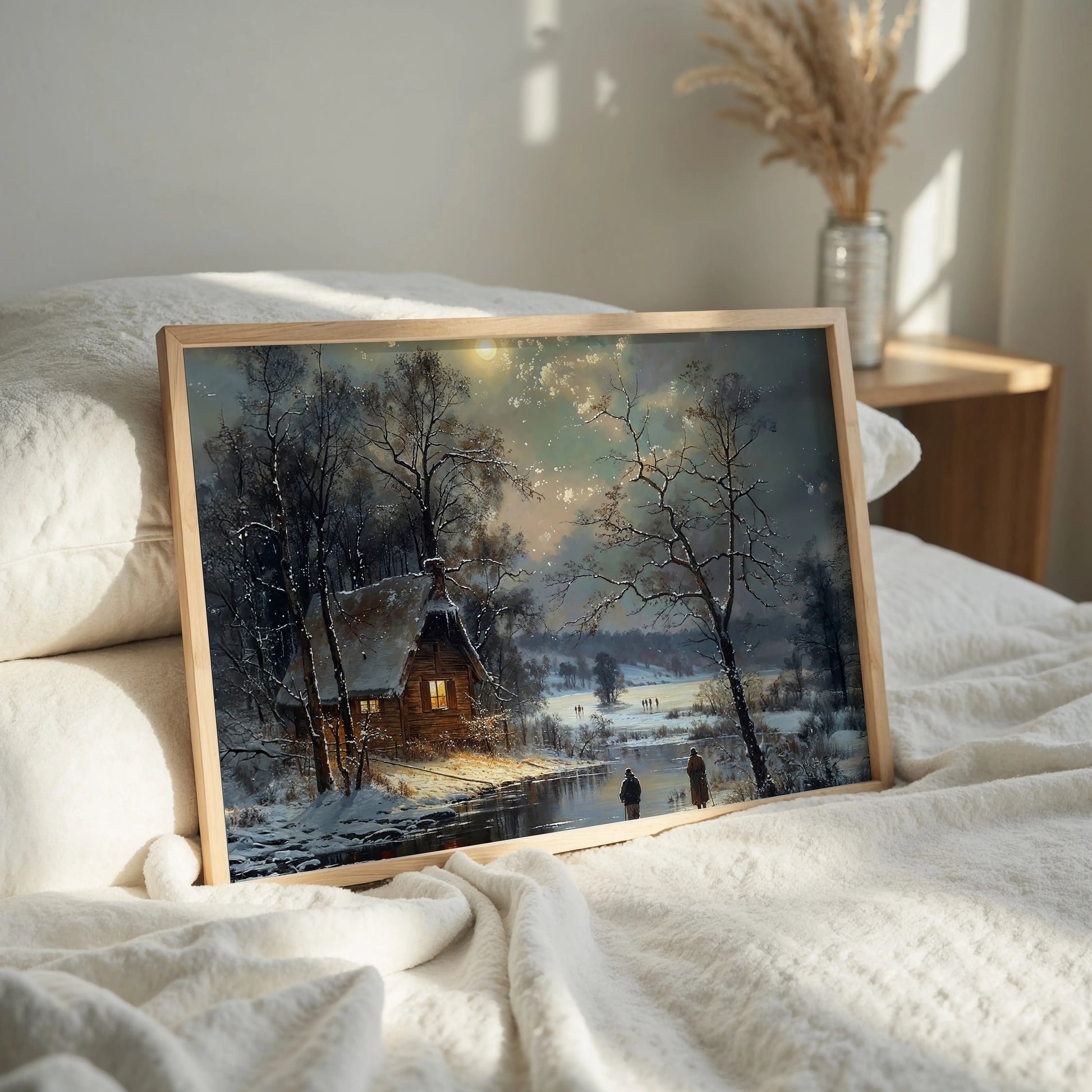 Valley of Winter Moon - Art Academi - Canvas