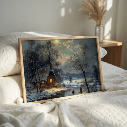Valley of Winter Moon - Art Academi - Canvas
