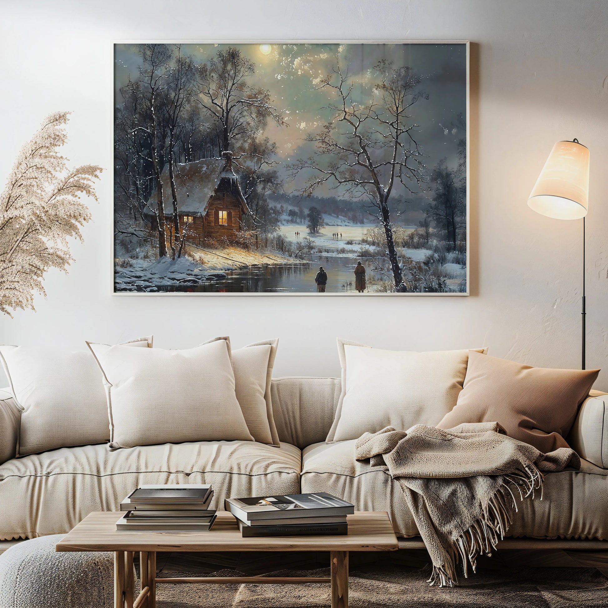 Valley of Winter Moon - Art Academi - Canvas