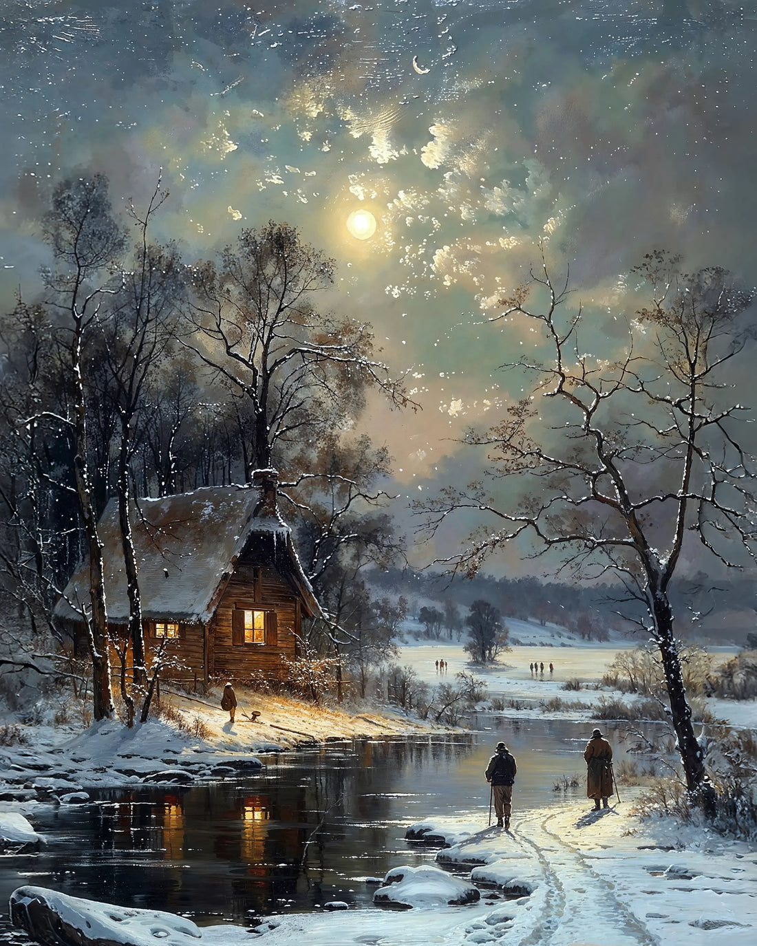 Valley of Winter Moon - Art Academi - Poster