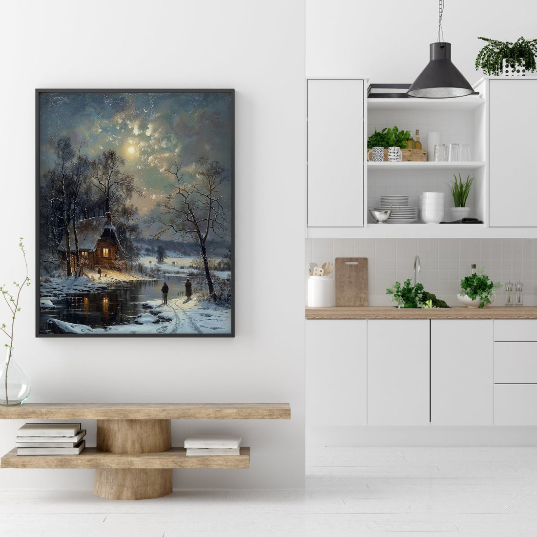 Valley of Winter Moon - Art Academi - Poster