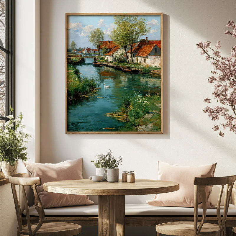 Artwork in Reflective Corner