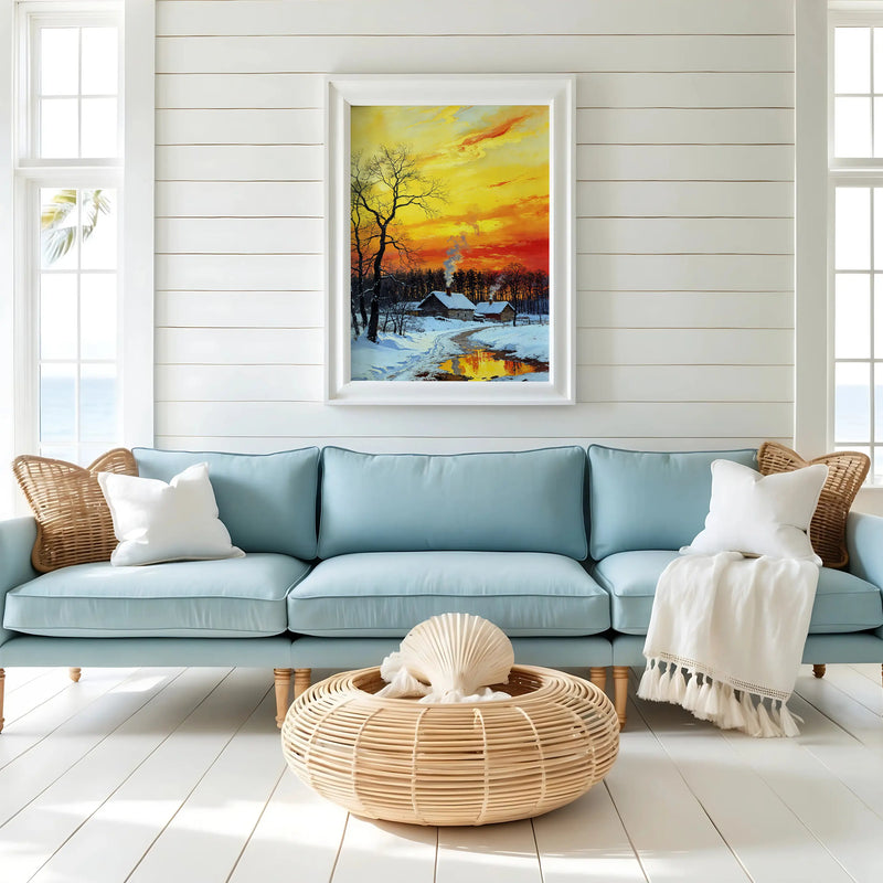 Artwork in Reflective Corner