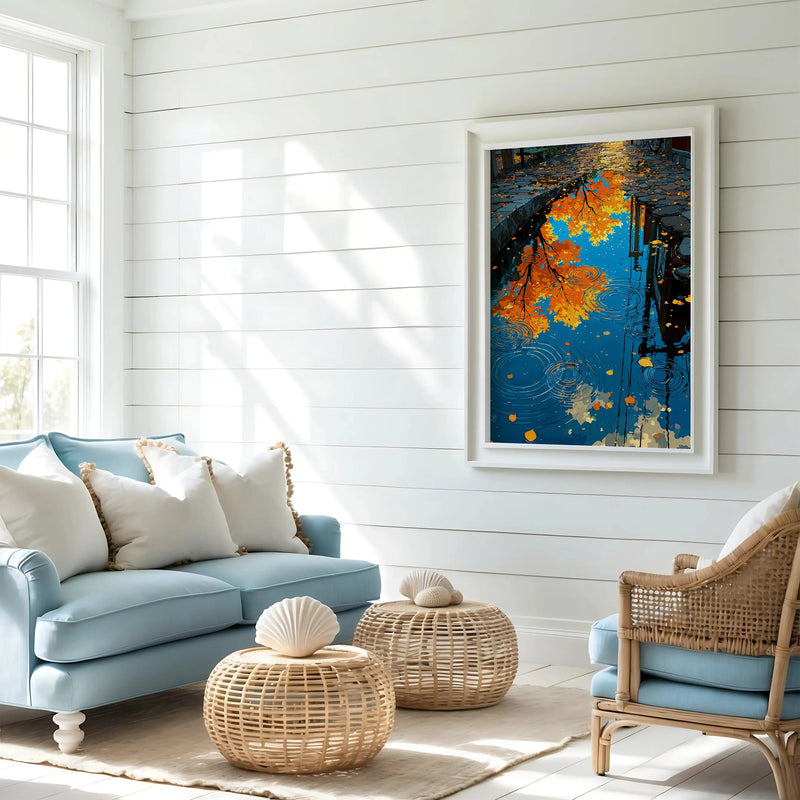 Artwork in Reflective Corner