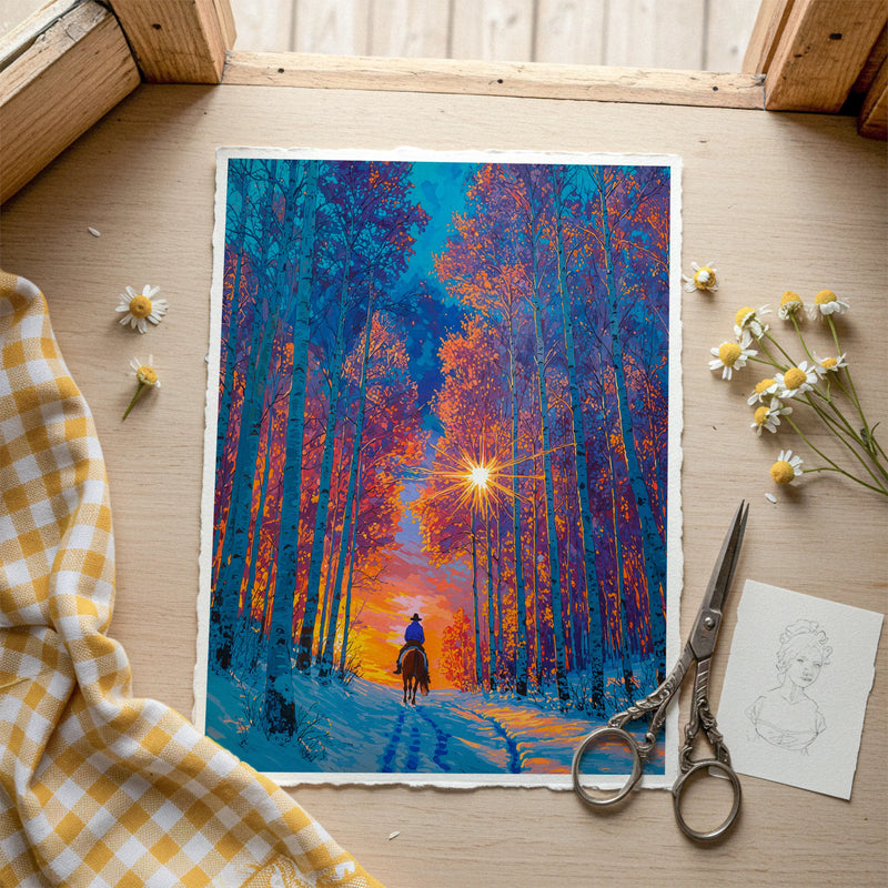 North Star Fine Art Print Detail