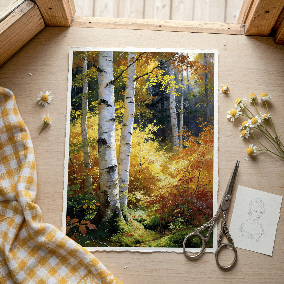 River Birch II - Art Academi - Poster