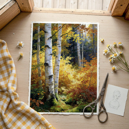 River Birch II - Art Academi - Poster