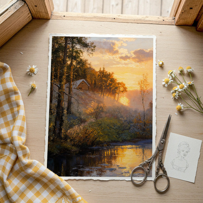 Shadow Lake Fine Art Print Detail