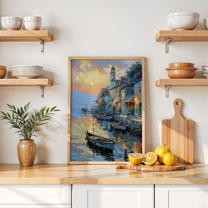 Harbor at Dusk* - Art Academi - Digital Artwork