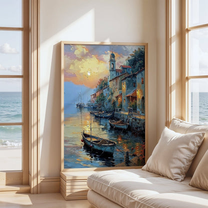 Harbor at Dusk* - Art Academi - Digital Artwork