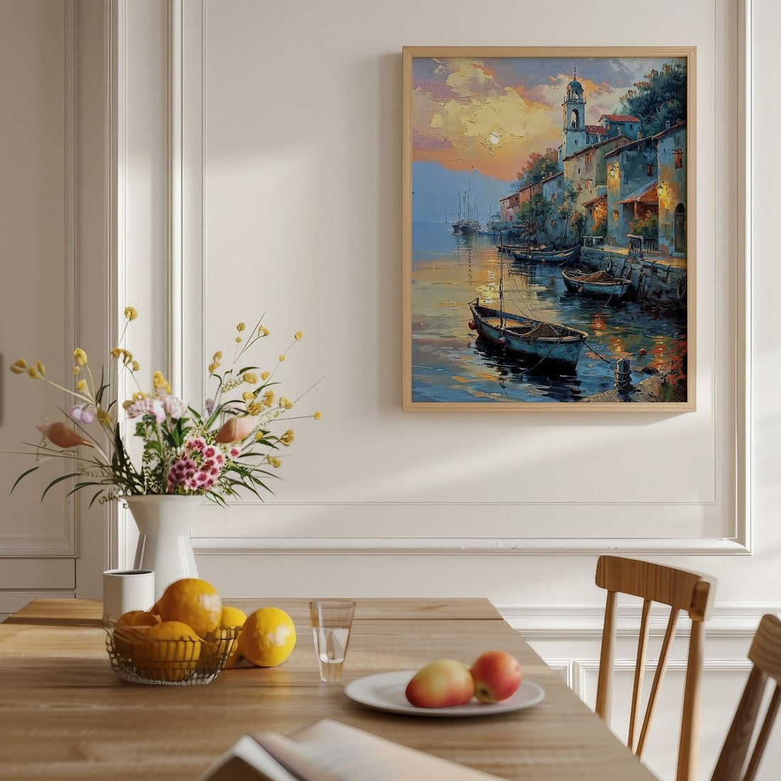 Harbor at Dusk - Art Academi - Poster
