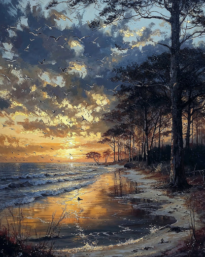 Flight of Sunset - Art Academi - Poster