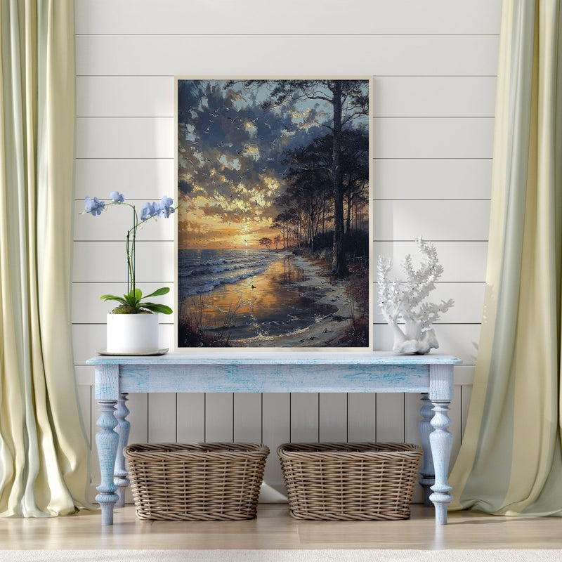 Flight of Sunset Fine Art Print Detail